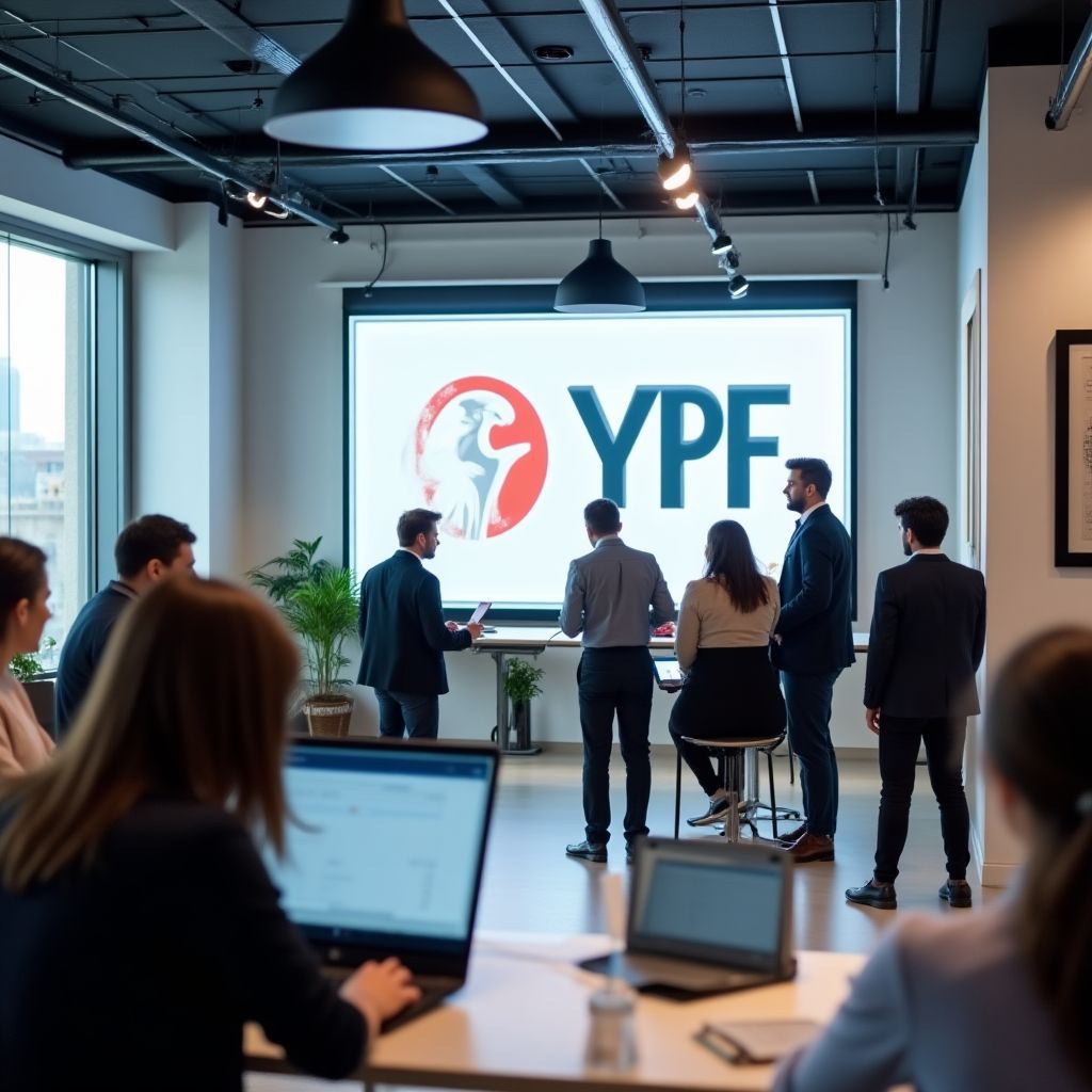 Equipo YPF trabajando